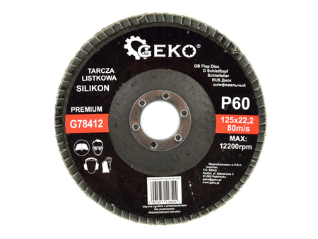GEKO ŚCIERNICA LISTKOWA 125MM P60