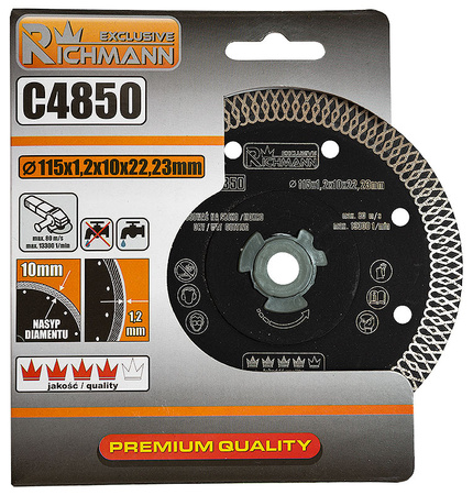 Richmann tarcza diamentowa cienka 115x1.2mm Exclusive C4850