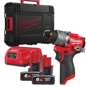 Milwaukee wkrętarka udarowa akumulatorowa M12FPD2-602X 45Nm 2x6,0Ah 4933479870