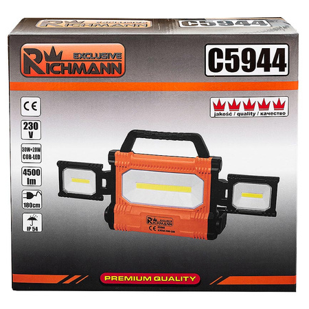 RICHMANN LAMPA HALOG. COB-LED 30W+20W,4500 LM,230V C5944