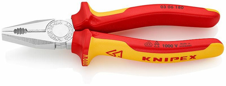 KNIPEX SZCZYPCE UNIWERSALNE VDE 180mm