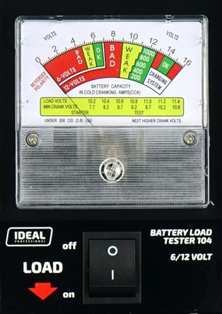 IDEAL TESTER AKUMULATORÓW LBT 104 6/12V LBT104