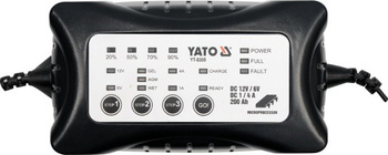 YATO PROSTOWNIK ELEKTRONICZNY  6V / 12V  4A  0-200Ah MOKRY/ŻELOWY/AGM
8300