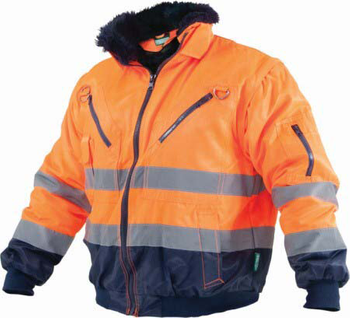 Stalco kurtka robocza pilotka odblaskowa multifunkcyjna 3w1 Pilot Hi-Vis Pomarańczowa