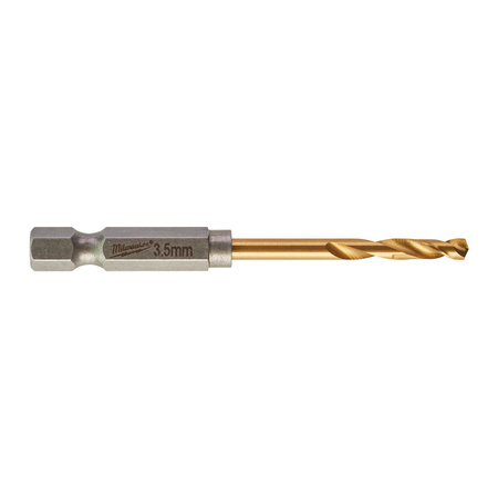 MILWAUKEE WIERTŁO DO METALU HEX HSS-G TIN FI 3,5MM
