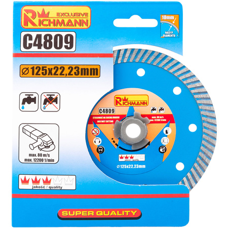 RICHMANN TARCZA DIAMENTOWA TURBO 125mm C4809