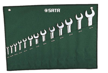 Sata zestaw 13 kluczy płaskich dwustronnych w saszetce