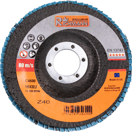 RICHMANN TARCZA ŚCIERNICA LISTKOWA 115MM GR 100 C4603