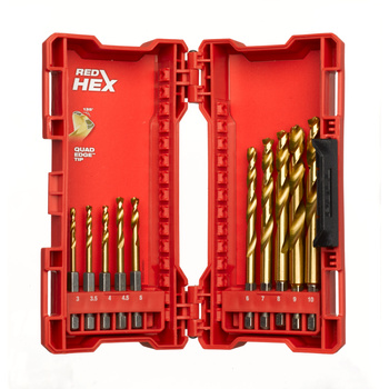Milwaukee zestaw wierteł HSS-G TIN 10 sztuk 48894759