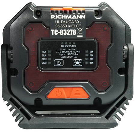 Richmann lampa halogwenowa akumulatorowa mini 20W LED 2200LM C5938