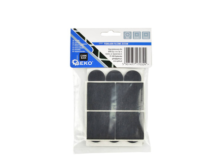 GEKO Podkładki filcowe pod meble okrągłe 25mm 28st