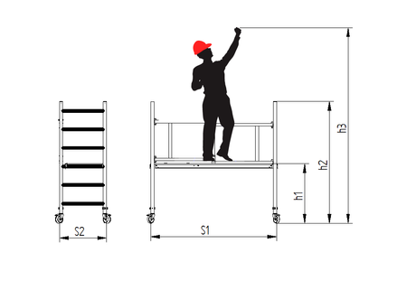 Levvel rusztowanie Easygate 290 S1000-0108