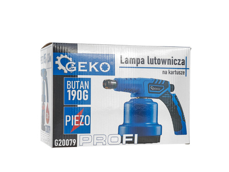 GEKO LAMPA LUTOWNICZA Z PIEZO NA KARTUSZE 190G G20079