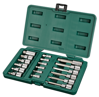 Sata zestaw 18 nasadek trzpieniowych BIT 6-kąt 1/4"1/2"