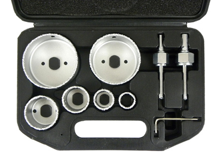 Geko zestaw otwornic wolframowych 22-73mm 9 elementów