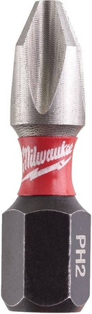 Milwaukee końcówka PH2 X 25mm 25 sztuk + uchwyt magnetyczny