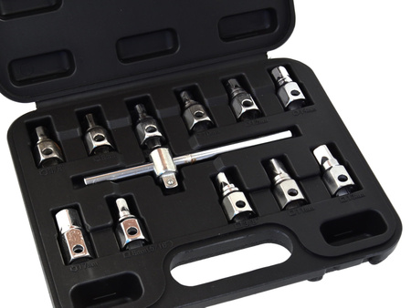 Geko zestaw kluczy do korków olejowych 12 elementów G02710