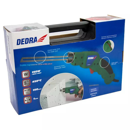 DEDRA NÓŻ TERMICZNY 150W OSTRZE 15cm WALIZKA DED7519