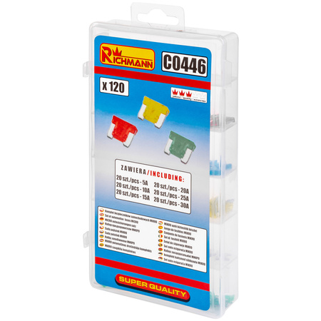 RICHMANN KOMPLET BEZPIECZNIKÓW MIKRO 120SZT. C0446