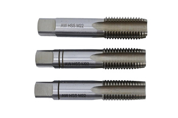 AWTOOLS GWINTOWNIK M2 HSS M8x1,25 / kpl.3szt.