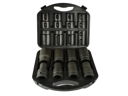 Geko komplet nasadek udarowych 1" 19-41mm 8 elementów