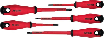 YATO WKRĘTAKI IZOLOWANE KOMPLET 5 elem.  PŁASKIE / KRZYŻOWE   2827