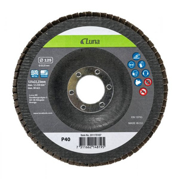 LUNA ŚCIERNICA LISTKOWA LAMELKA 125mm P120 201170404