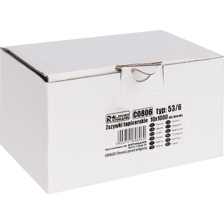 RICHMAN ZSZYWKI 6MM TYP 53 OPAK. 1000SZT C0806