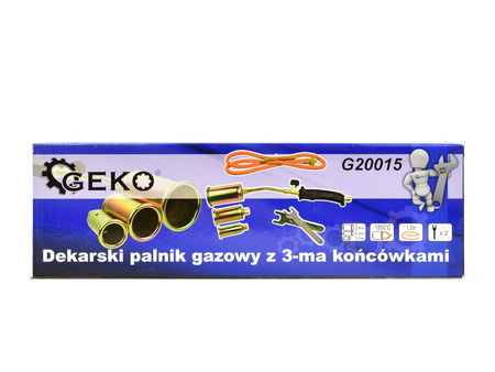 GEKO PALNIK DEKARSKI GAZOWY 3-KOŃCÓWKI 25,35,50mm G20015
