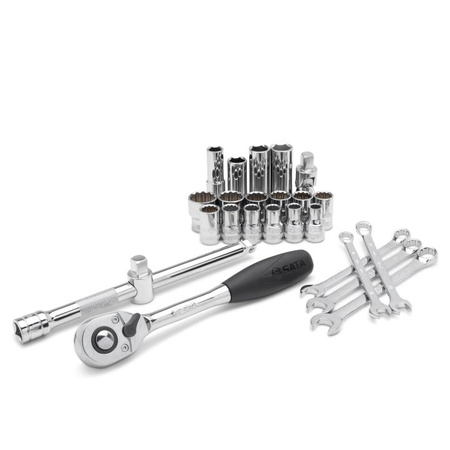 Sata zestaw kluczy nasadowych 1/2" 25 elementów ST09506SJ