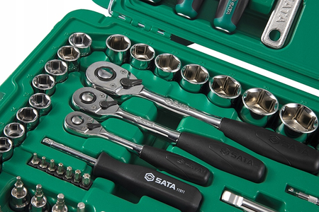 SATA zestaw Kluczy nasadowych 150 elementów 1/4" 3/8" 1/2"  ST09510SJ