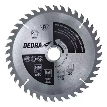 DEDRA PIŁA TARCZOWA DO DREWNA 250x16mm 80Z
