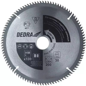 DEDRA TARCZA DO CIĘCIA ALUMINIUM 250x30mm 100Z