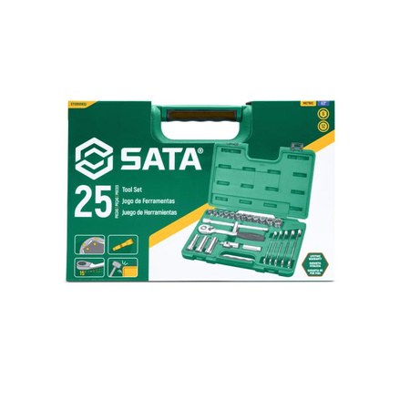 Sata zestaw kluczy nasadowych 1/2" 25 elementów ST09506SJ