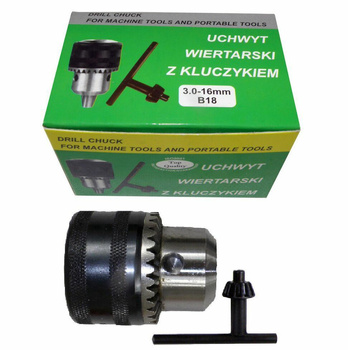 GŁÓWKA DO WIERTARKI 16mm-B18-KLUCZYK