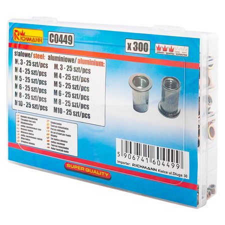Richmann komplet nitonakrętek 300 sztuk C0449