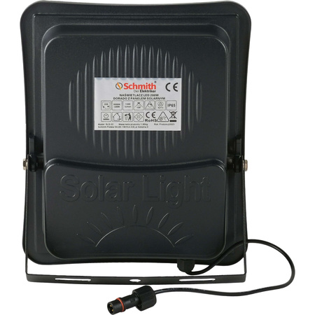 Schmith lampa LED z panelem solarnym 200W SLS-02
