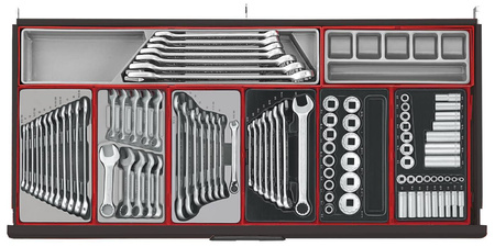 Tengtools Wózek narzędziowy 1004 elementy TCMM1004NBK1