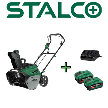 Zestaw Stalco odśnieżarka akumulatorowa + dwa akumulatory 8aH + ładowarka  S-VOLT SBS40BL 20V