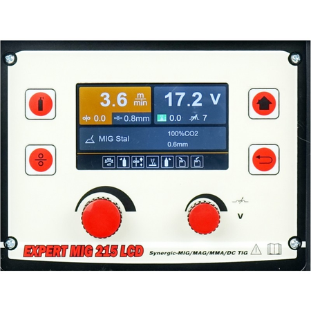 Ideal expert MIG 215 LCD MIG/MMA/TIG. SYNERGIC