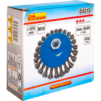 RICHMANN SZCZOTKA DRUCIANA STOŻK. DRUT SKRĘC. 125 C4313