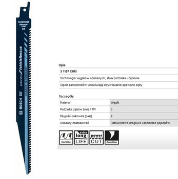 BOSCH BRZESZCZOT S1157CHM 225MM/9"