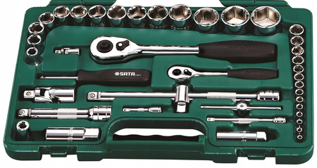 Sata zestaw 86 kluczy nasadowych 1/4" 1/2" metrycznych