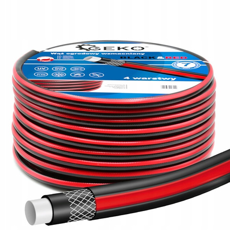 Geko wąż wzmacniany ogrodowy Black&Red 3/4" 50m G73697