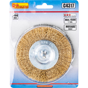 RICHMANN SZCZOTKA DRUCIANA TARCZ. MOSIĄDZ 100mm C4317