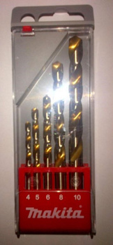 MAKITA ZESTAW WIERTEŁ DO METALU HSS 5szt 