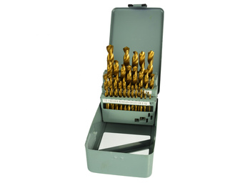 Komplet wierteł powlekanych tytanem 28 elementów 1,5mm-13mm GEKO