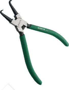 Sata szczypce do pierścieni wewnętrznych zakrzywione 7"