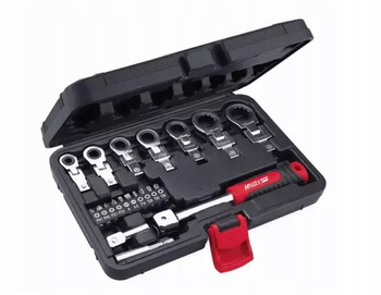 Dedra klucze kątowe z grzechotką 6-19mm 