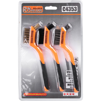 RICHMANN SZCZOTKI DRUCIANE 3EL. PLASTIK. RĄCZKA C4353